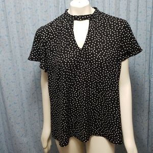 Polkadot maurices choker top